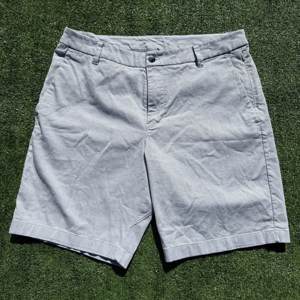 Lululemon Men's Commission Chino Shorts Light Gray Casual Golf 34